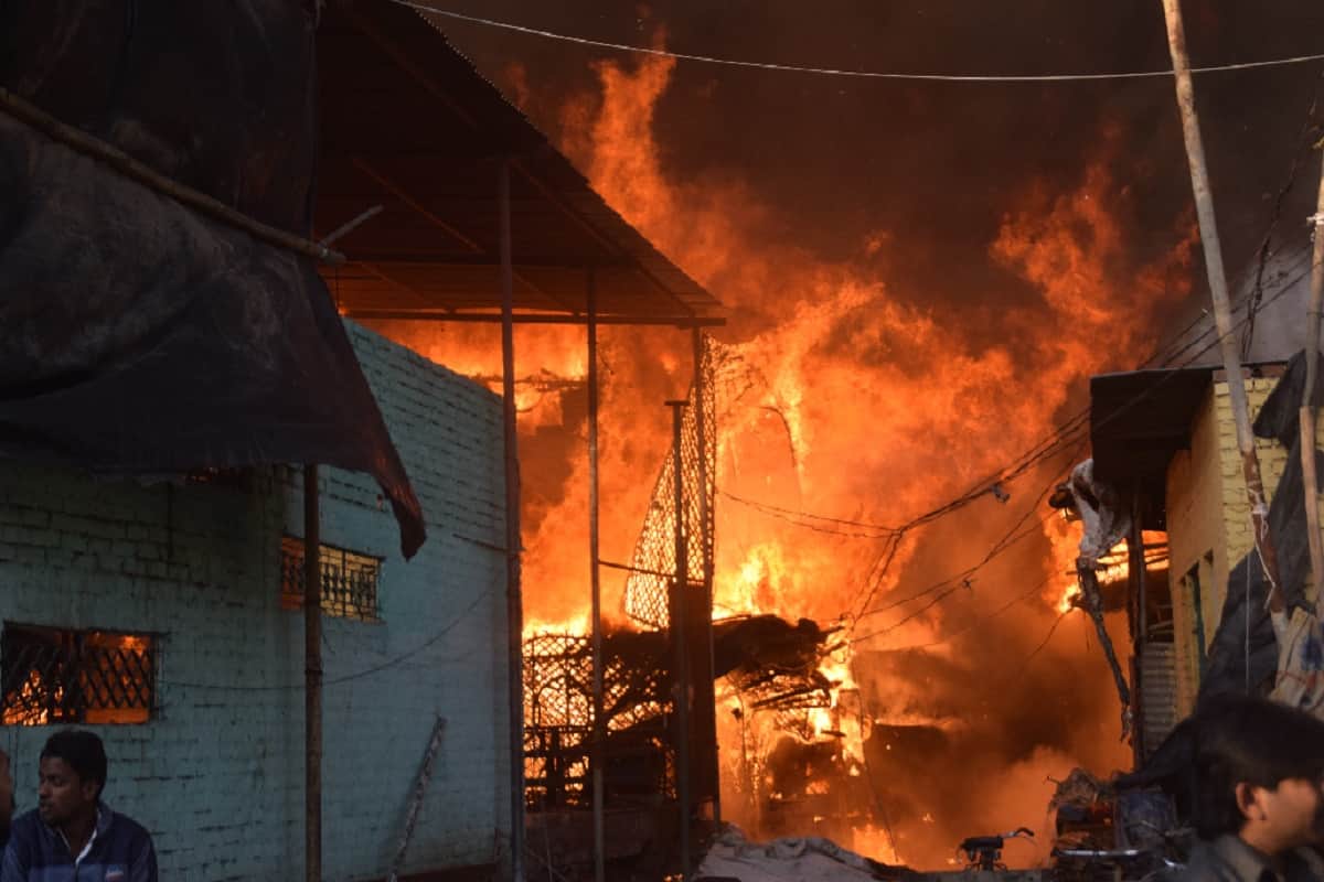 Meerut Bawal, these two place was under the fire for several hours,police force deployed