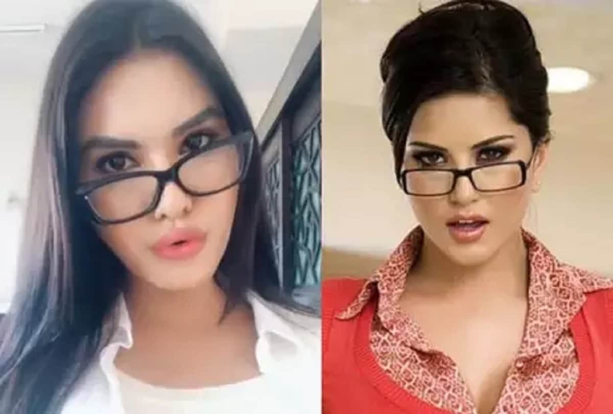 sunny leone duplicate ssiter on tik tok app video viral