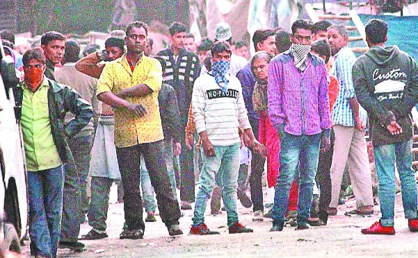 Strained peace between the resentment in the Bhusa Mandi