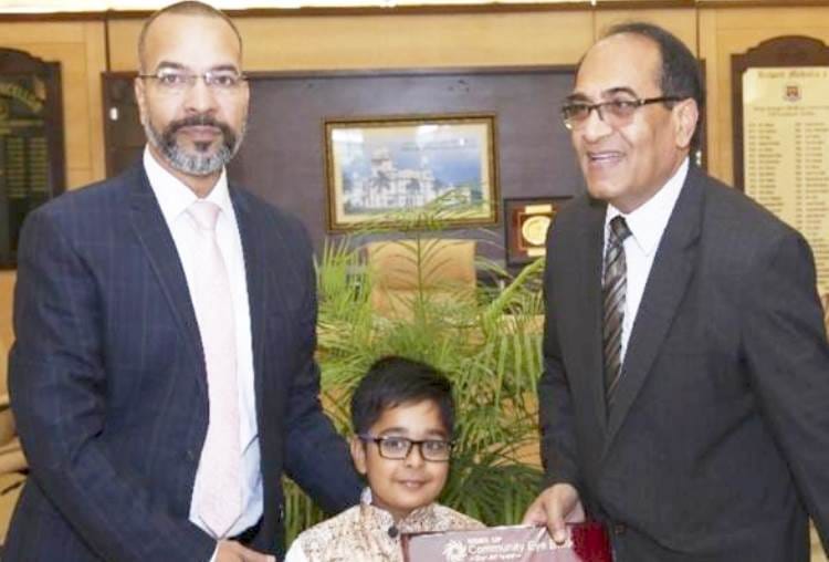 devagya became the brand ambassador of kgmu eyebank