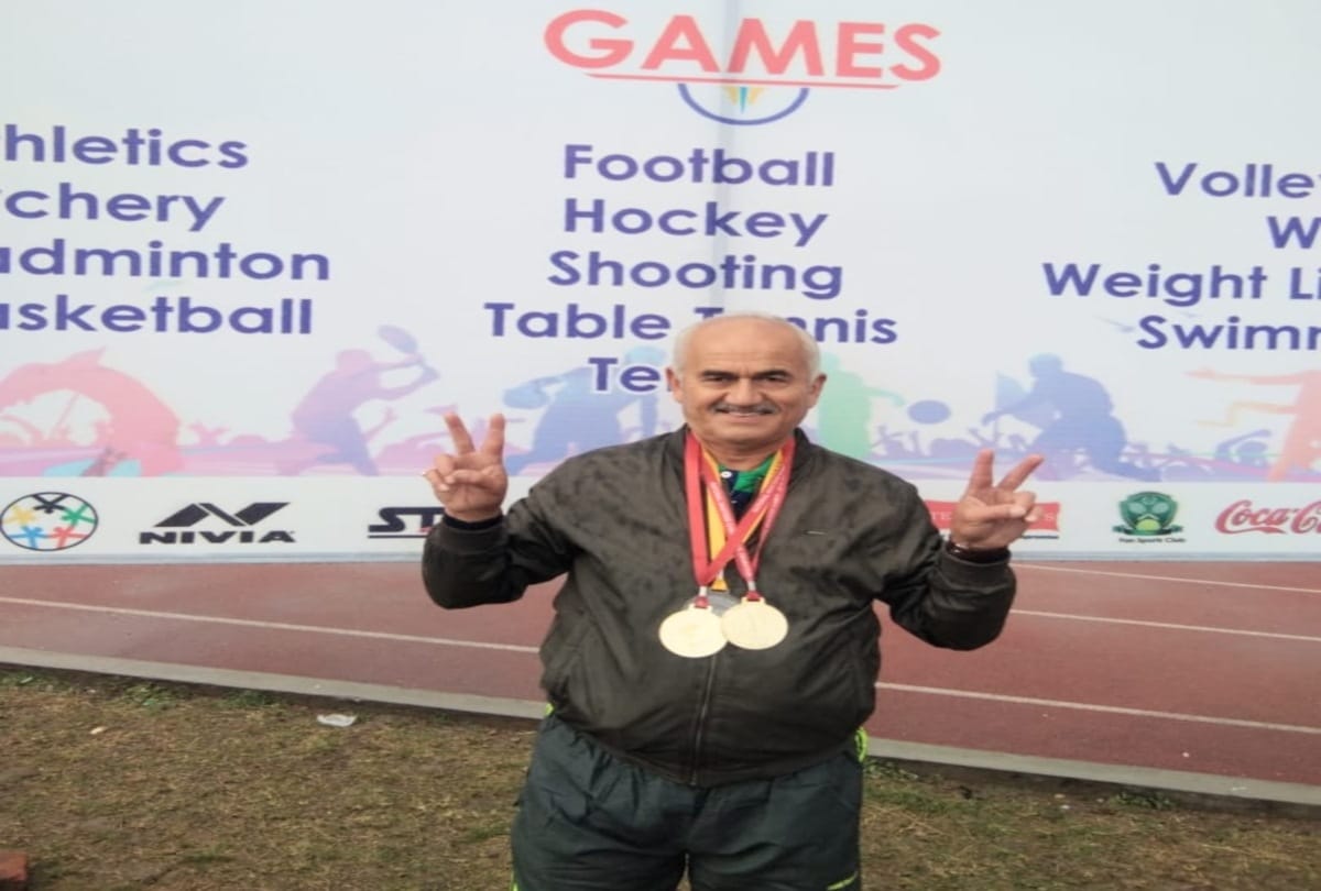 65 year old attar singh won three medal in national master games