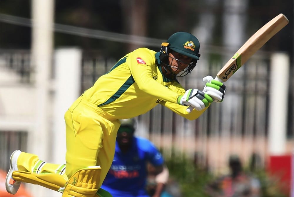 usman Khawaja brings up his maiden ODI century off 107 balls against australia