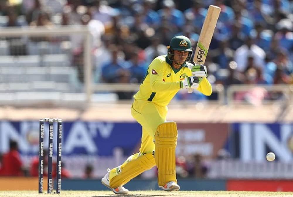 usman Khawaja brings up his maiden ODI century off 107 balls against australia