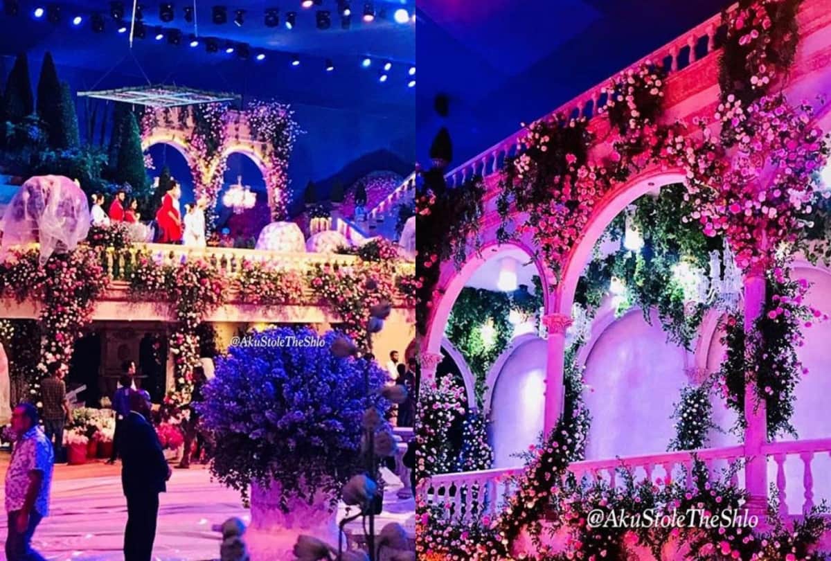 mukesh ambani son akash ambani and shloka mehta wedding at mumbai jio center