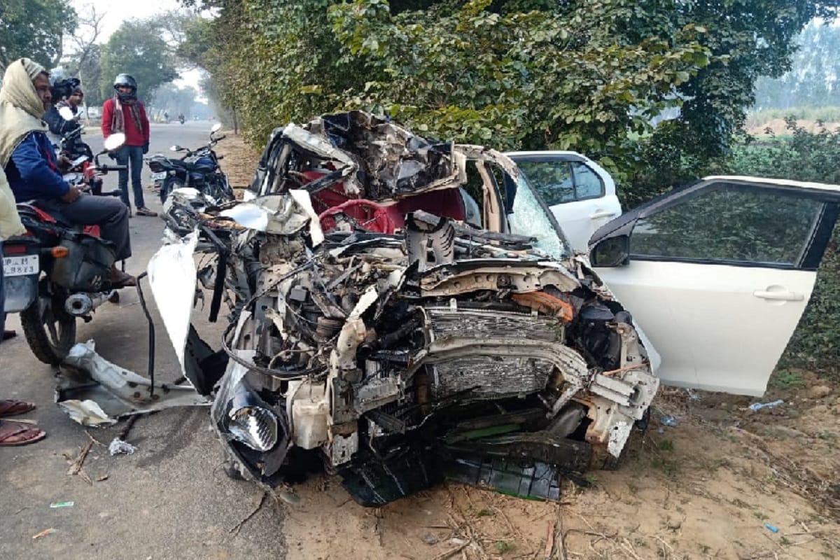 Two friend killed and two injured in car accident at Baghpat