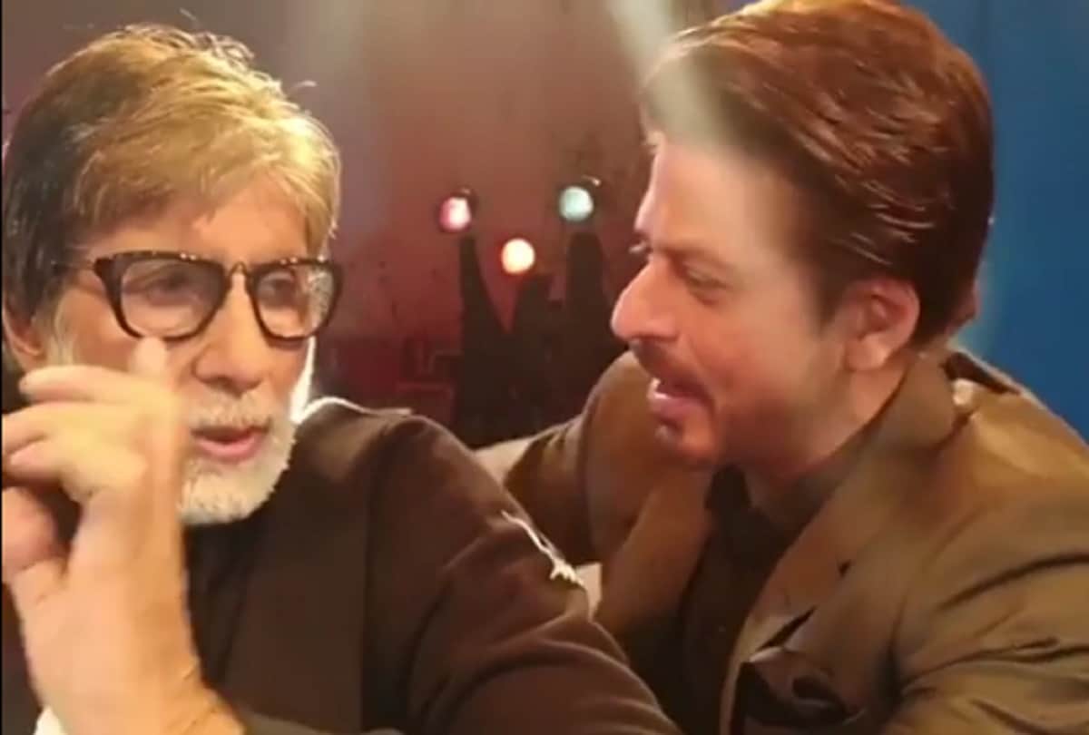 shahrukh khan shares a funny video with amitabh bachchan viral
