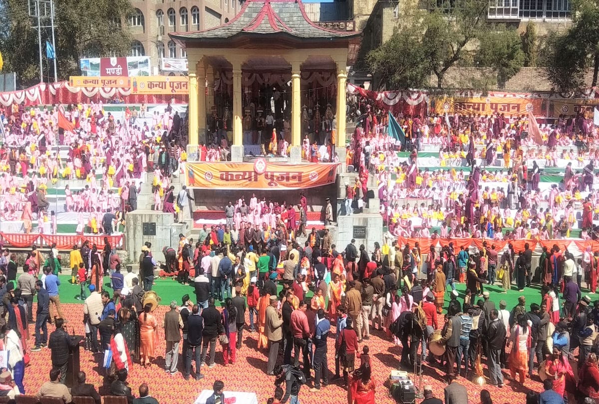 collective worship of 1008 girls in historic Seri mandi himachal