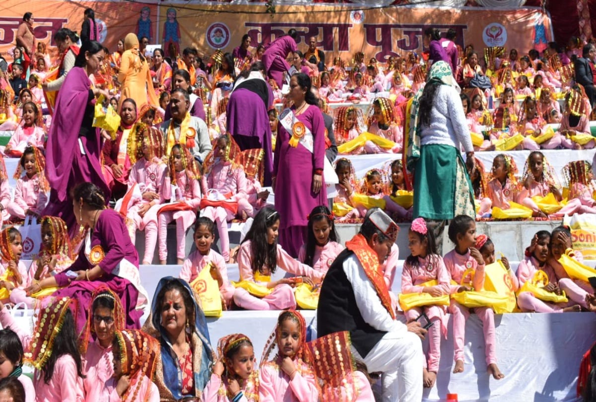 collective worship of 1008 girls in historic Seri mandi himachal