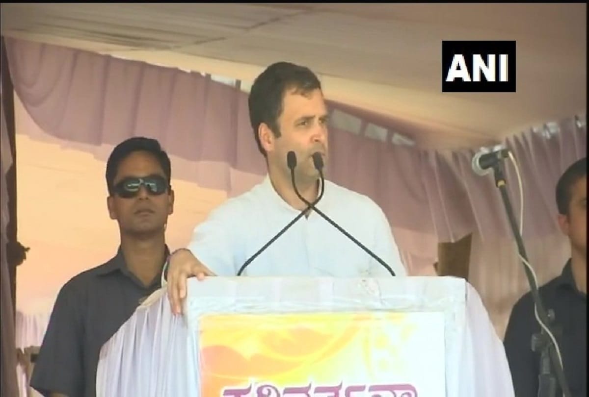 Lok sabha elections 2019:  Rahul Gandhi attacks on Narendra Modi in Karnataka congress rally