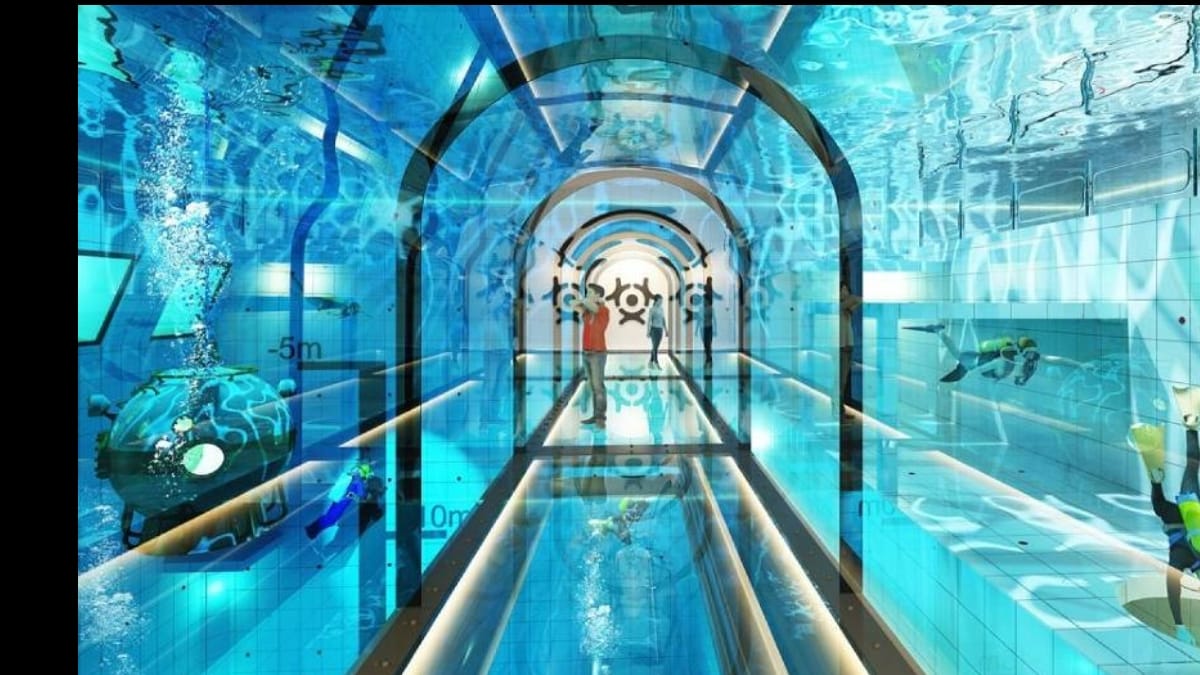 Deepest swimming pool of the world in Poland