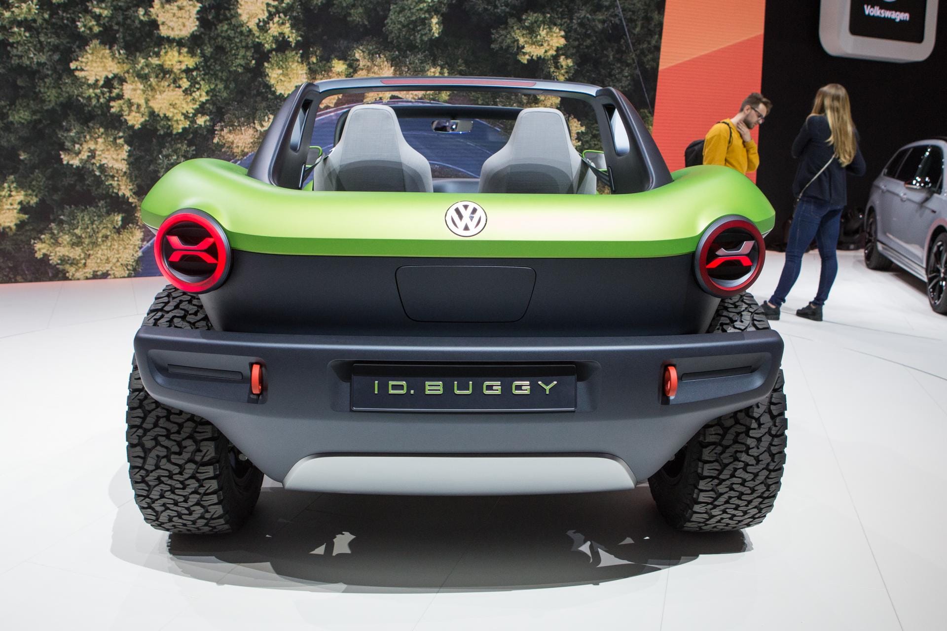 Volkswagen showcased electric car concept ID buggy at geneva motor show 2019