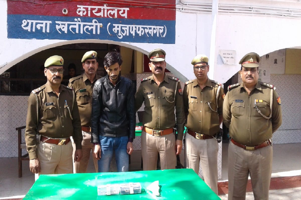 Encounter in Muzaffarnagar and arrested of one accused by police officers