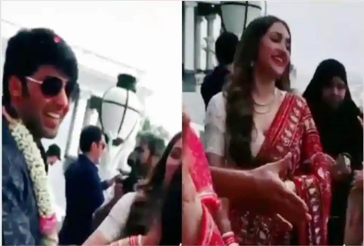 Sayyeshaa Saigal Tamil actor Arya wedding video