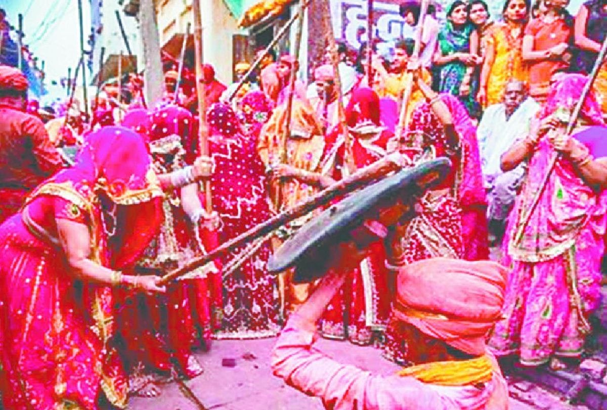 tight security in barsana nandgaon during lathmar holi 2019