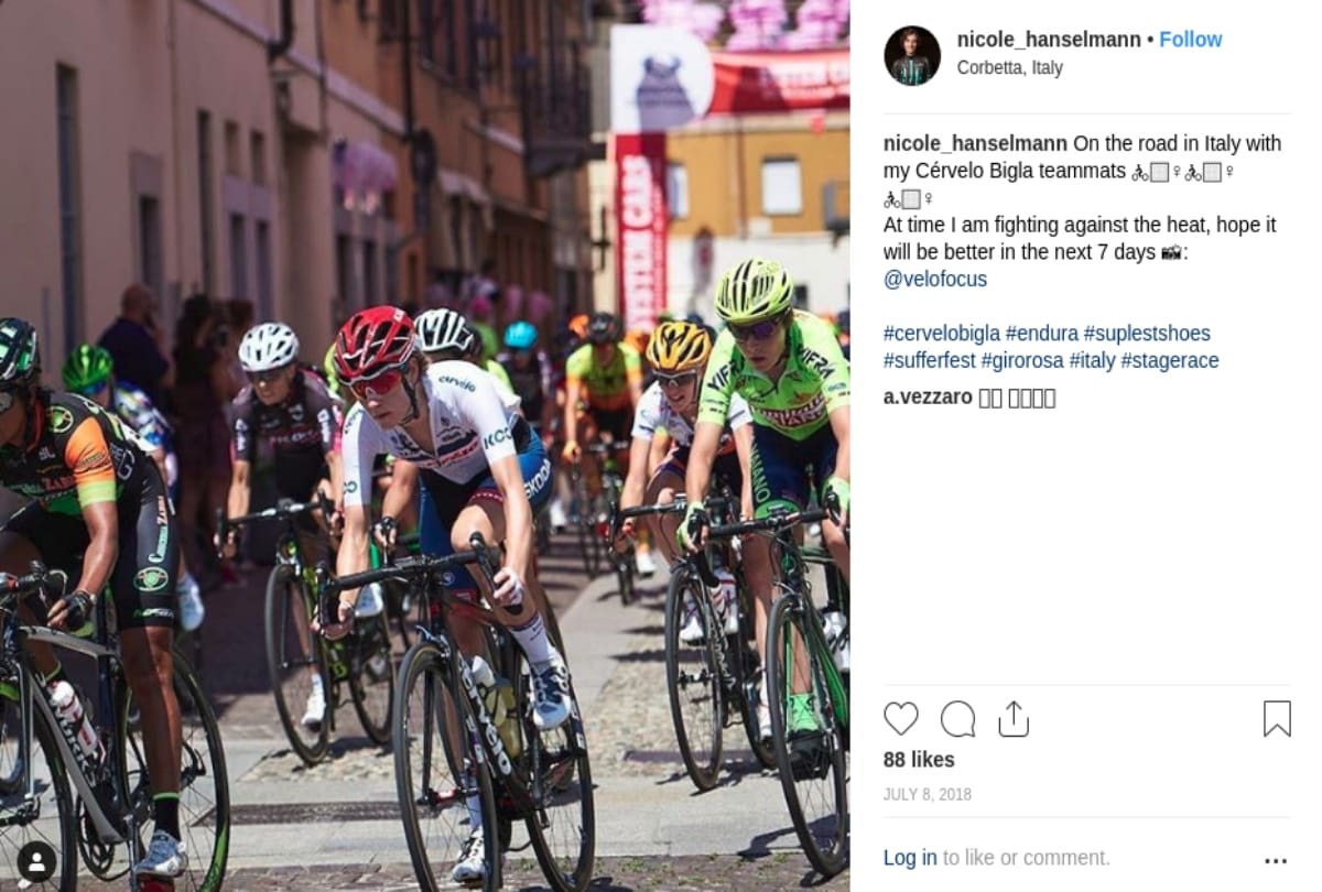 Woman cyclist stopped midway in Belgium as she overtakes men competitors