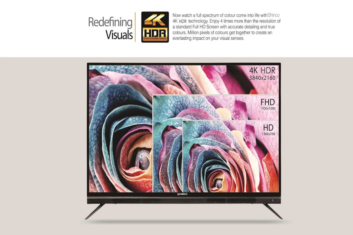 Shinco Launched 65-Inch 4K Smart TV in India at Rs 59,990