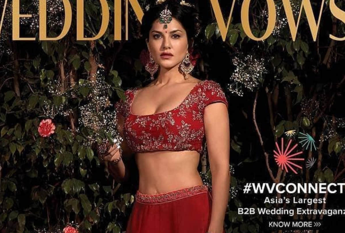 sunny leone bridal photoshoot for a magazine
