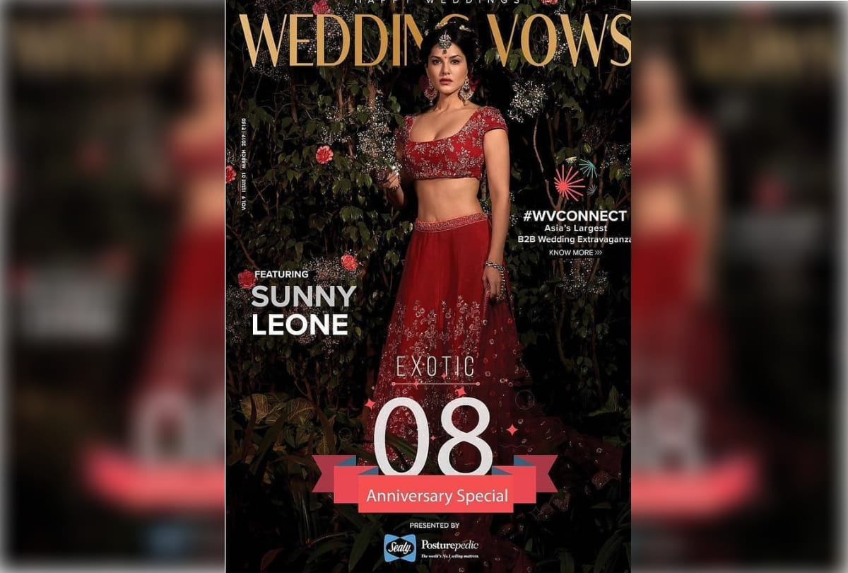 sunny leone bridal photoshoot for a magazine