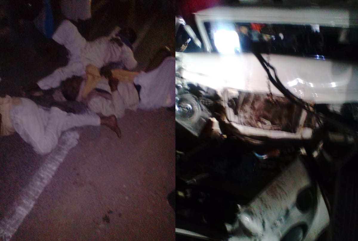 many people injured in road accident in mirzapur