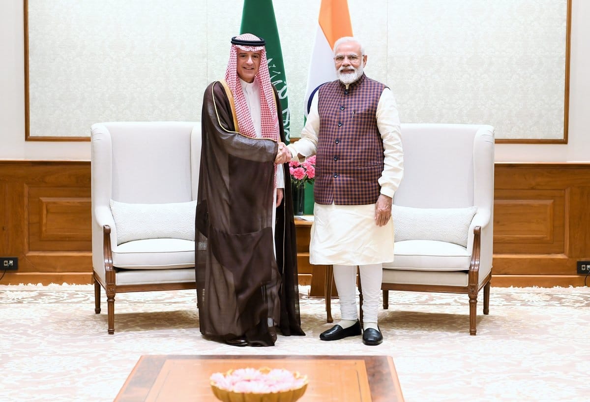 Saudi Arabia Minister of State for Foreign Affairs Adel al-Jubeir meets PM Modi