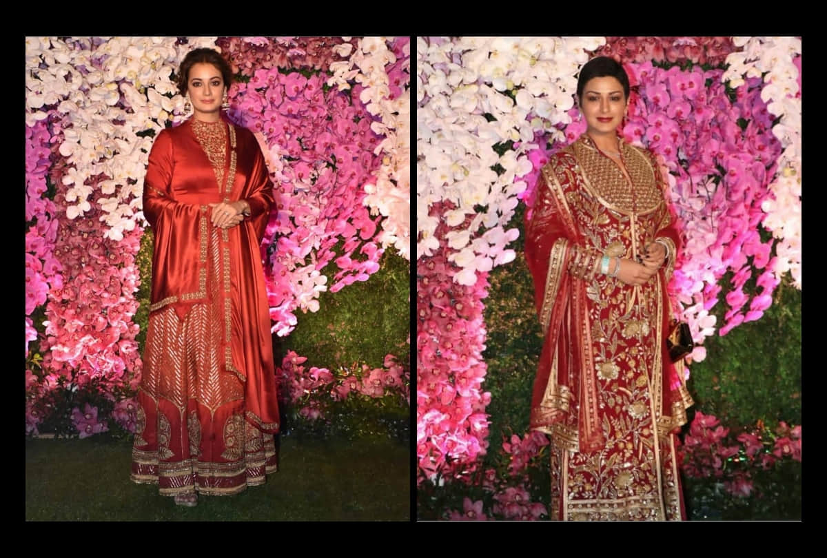 akash ambani shloka mehta reception rekha malaika arora juhi chawala look glamorous