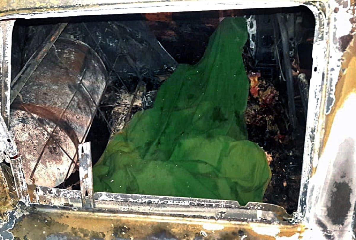 delhi car fire case Three years old Siddhi is pointing match light