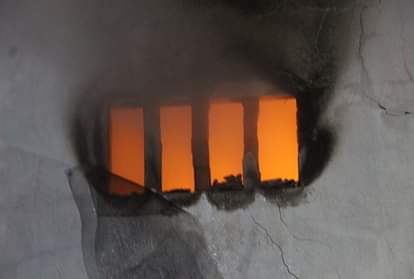 Fire in chips and oil warehouses at varanasi
