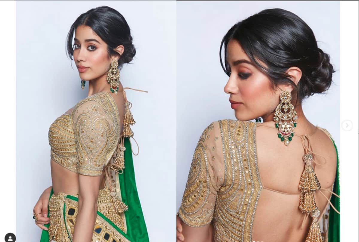 From Lehnga choli to this metallic dress Janhvi Kapoor look best in every dress