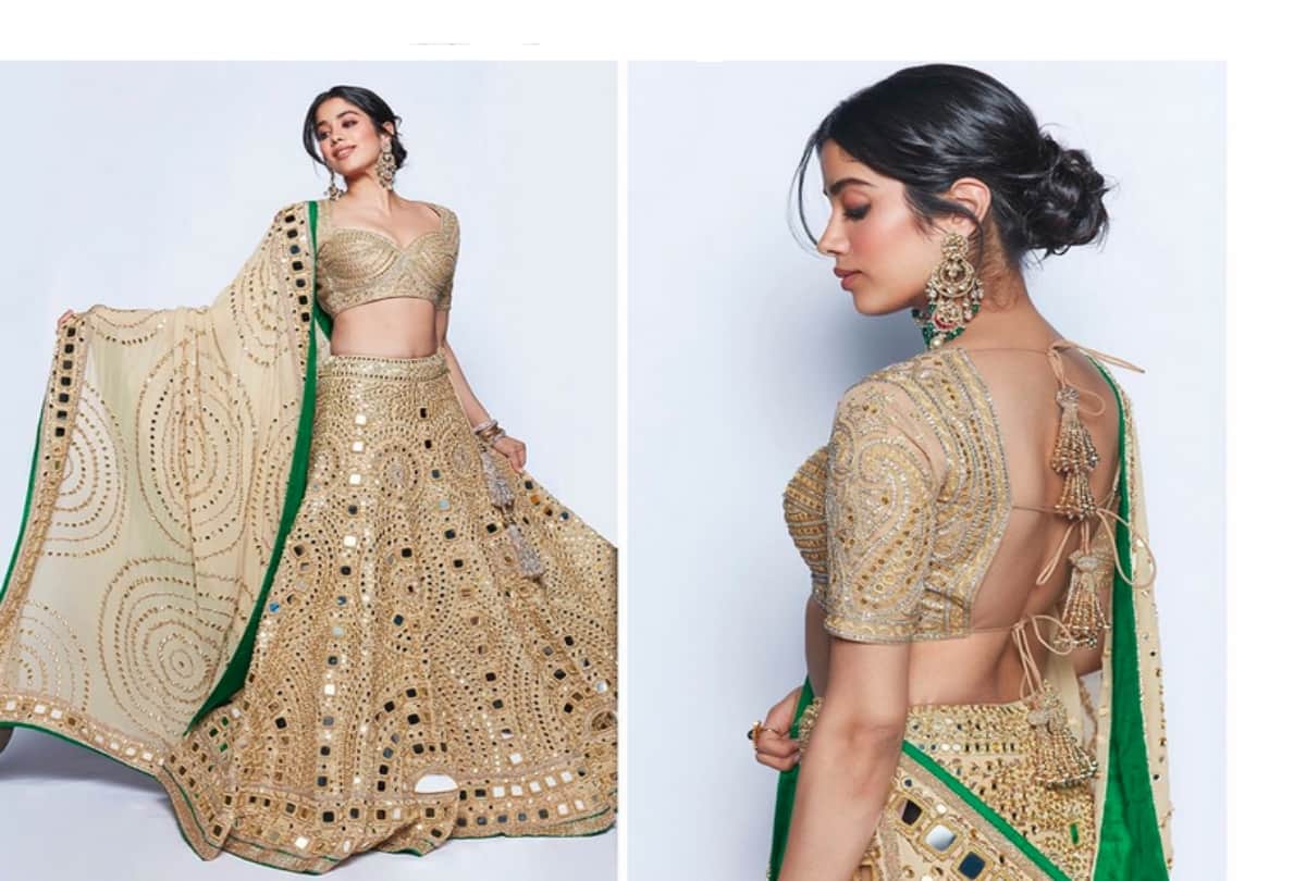 From Lehnga choli to this metallic dress Janhvi Kapoor look best in every dress