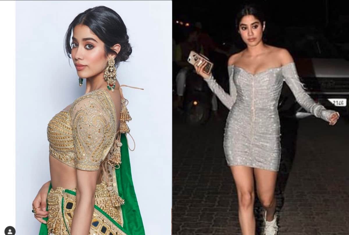 From Lehnga choli to this metallic dress Janhvi Kapoor look best in every dress