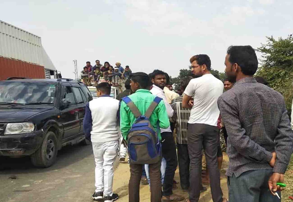 road accident in kannauj, one people died and one injured