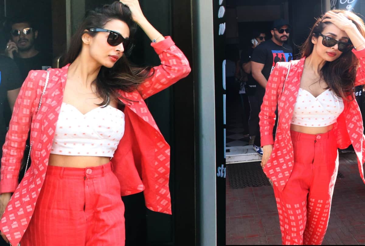 Malaika Arora pairs her airport look with Fendi bag and boots