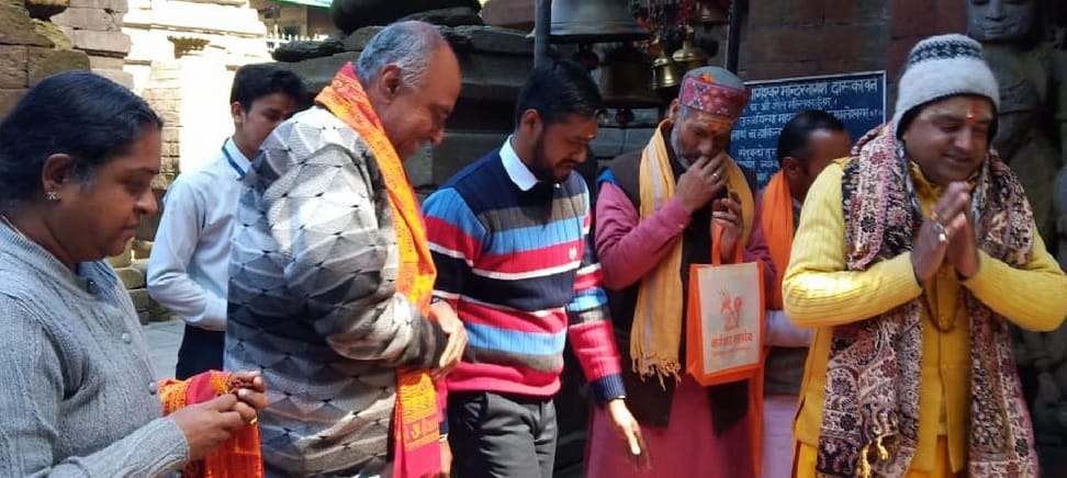 Chief Justice Ramesh Ranganathan worshiped in Jageshwar Dham