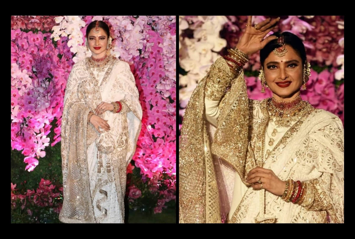 akash ambani shloka mehta reception rekha malaika arora juhi chawala look glamorous