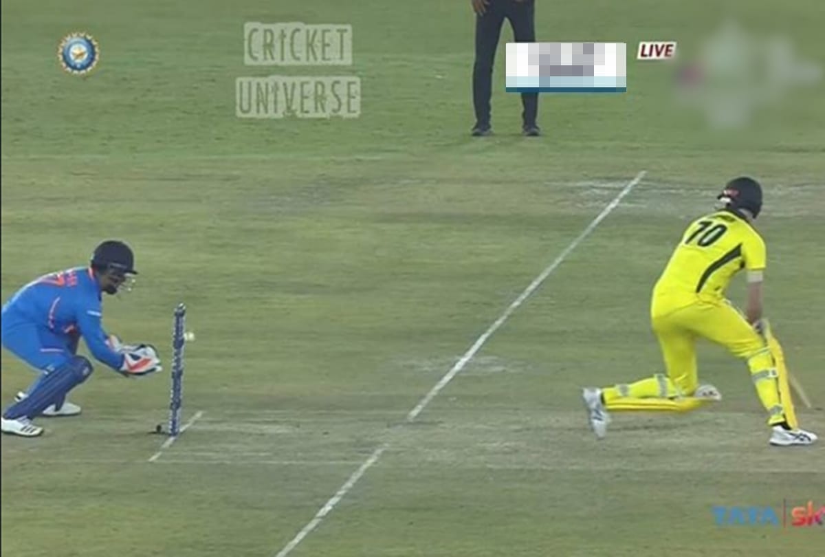 rishabh pant troll on social media after copied ms dhoni stumping style