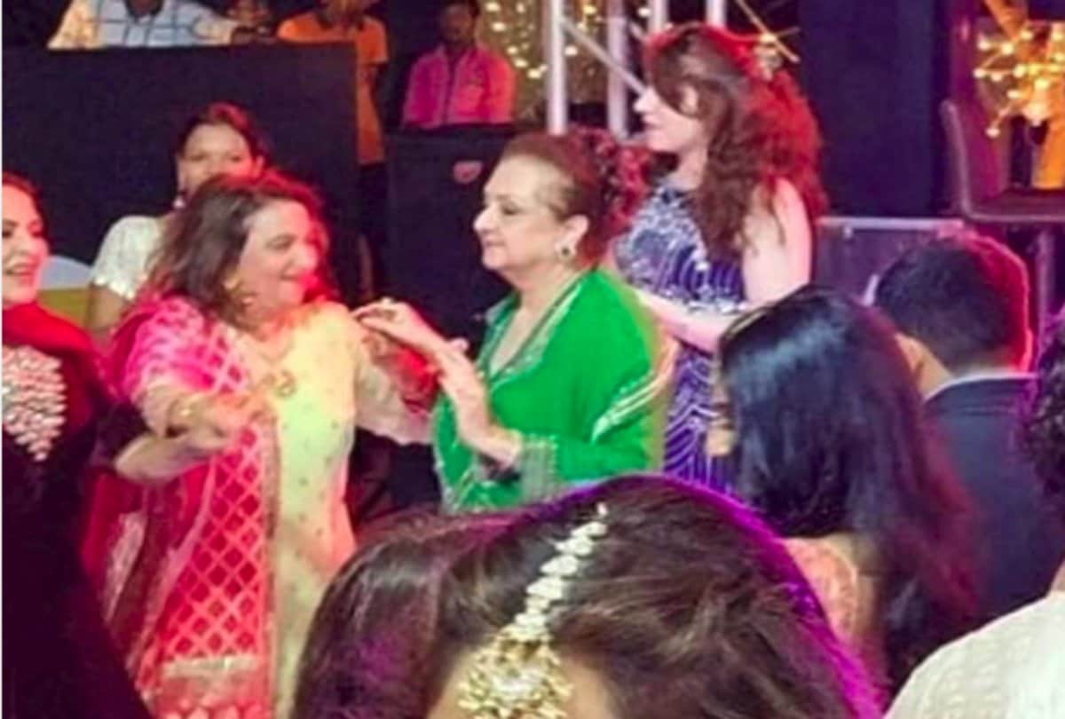 Sayyeshaa Saigal wedding saira banu danced in Grandniece wedding