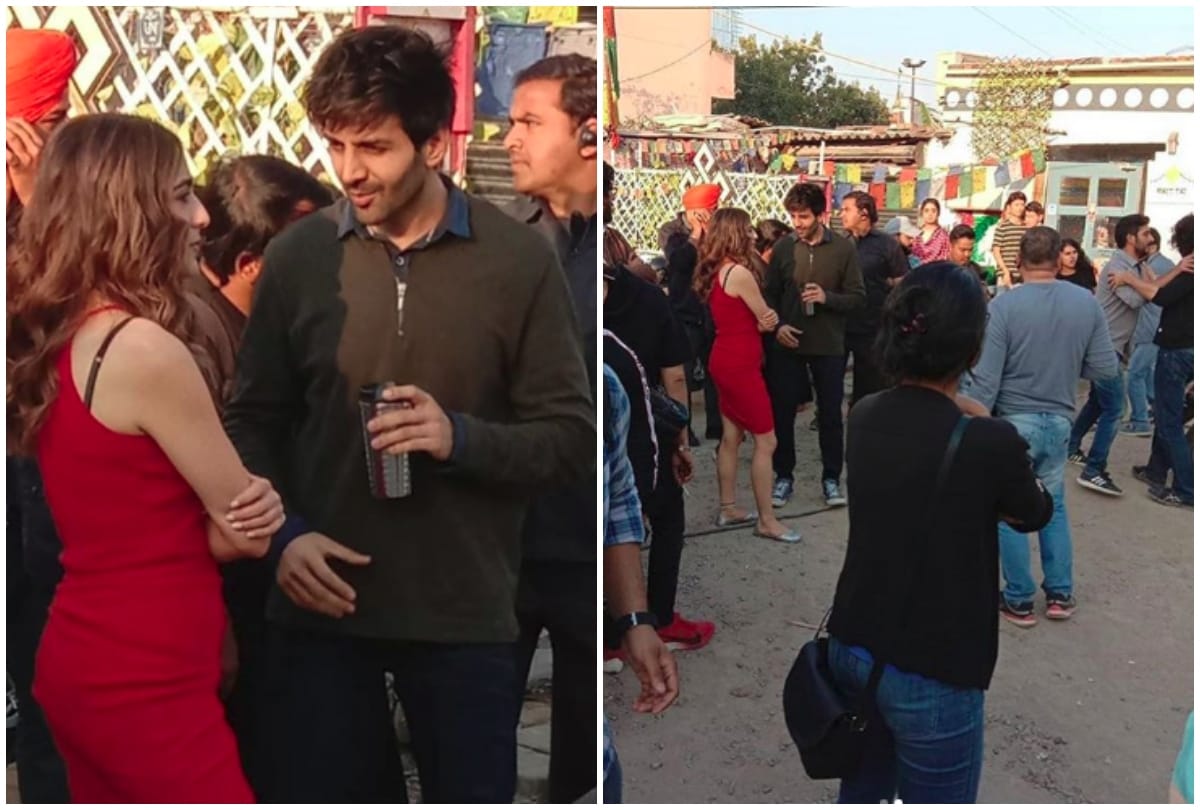 kartik aaryan and sara ali khan shooting love aaj kal 2