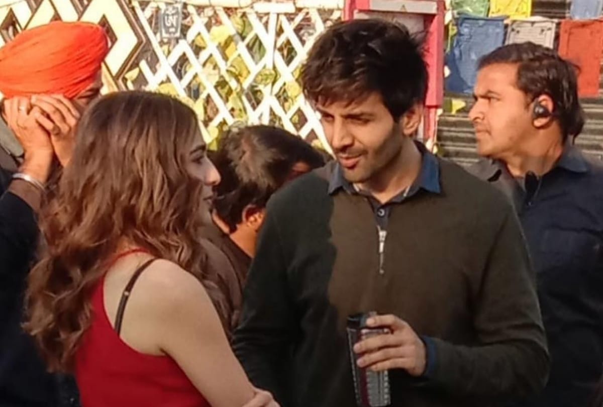 kartik aaryan and sara ali khan shooting love aaj kal 2
