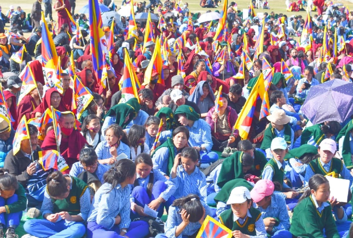 Protest in Dharamsala For independence of Tibet