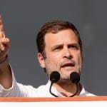 गांधीनगर रैली में राहुल गांधी