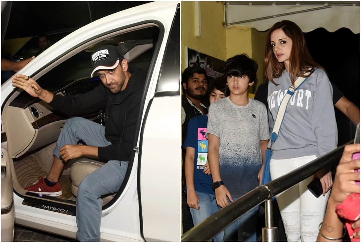hrithik and sussann Went With Kids To Watch Captain Marvel