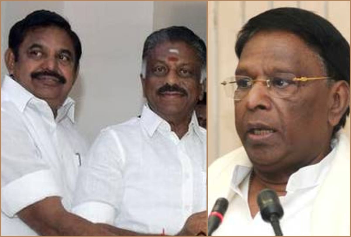 Lok sabha elections 2019: AIADMK writes to Election Commission accusing Puducherry CM V Narayanasamy