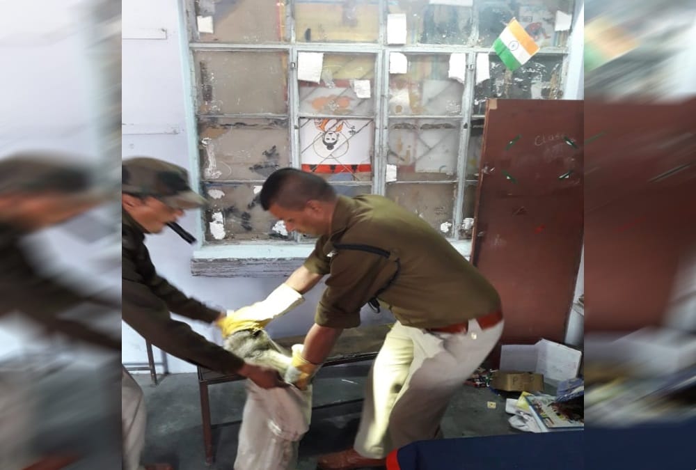 Unique and rare animal enter in School during students studying in dehradun