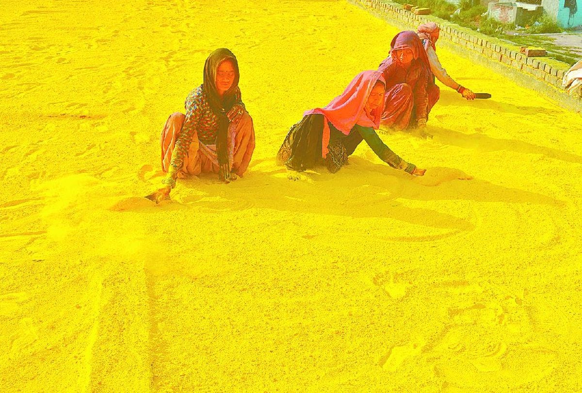 holi colours making in mathua