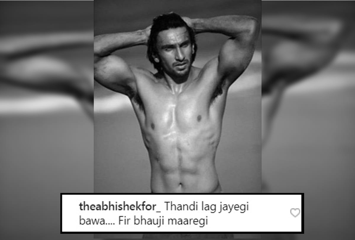 Ranveer Singh Gets Trolled For Shirtless pic in the UK