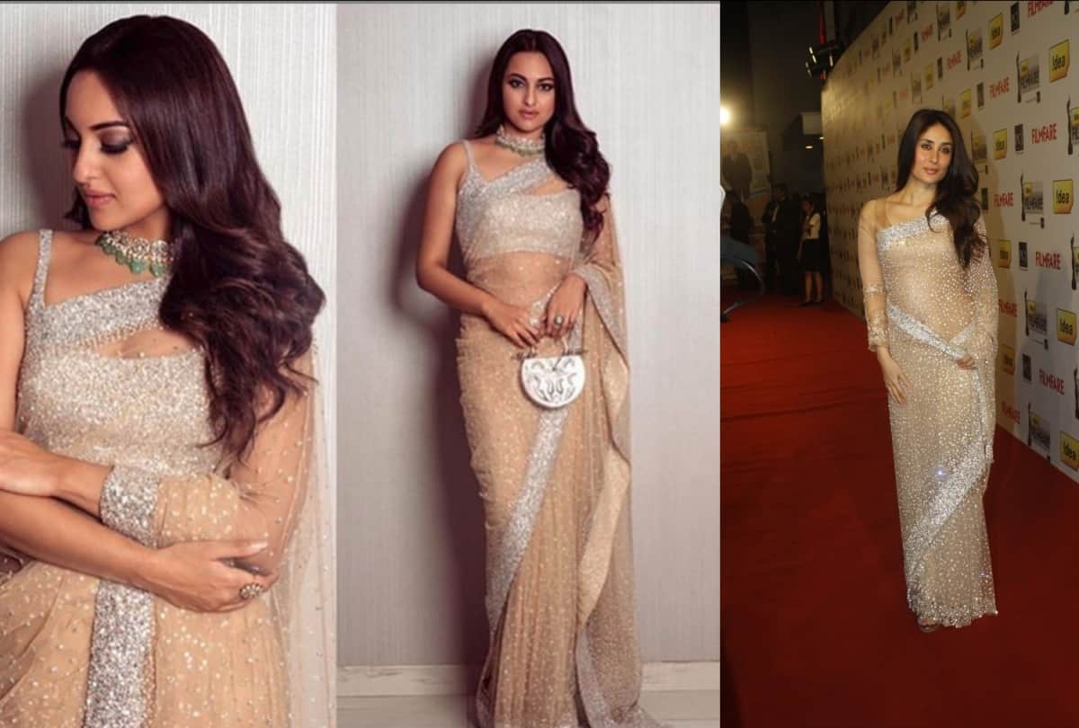 Kareena Kapoor Khan or Sonakshi Sinha: Who wore this golden sari by Manish Malhotra better