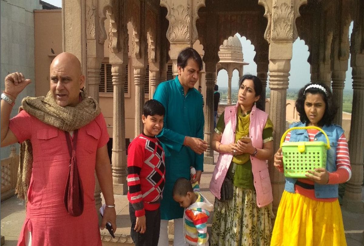 tv actor dileep mehra reach nandgaon in mathura