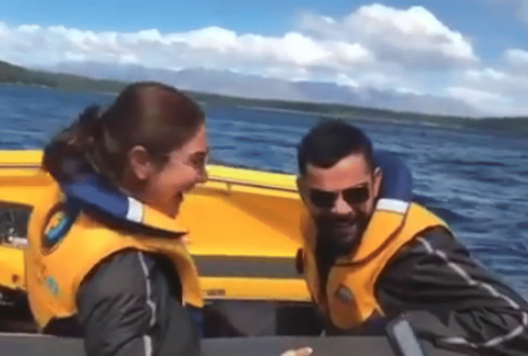 ansuhka sharma and virat kohli pulling cheeks video goes viral