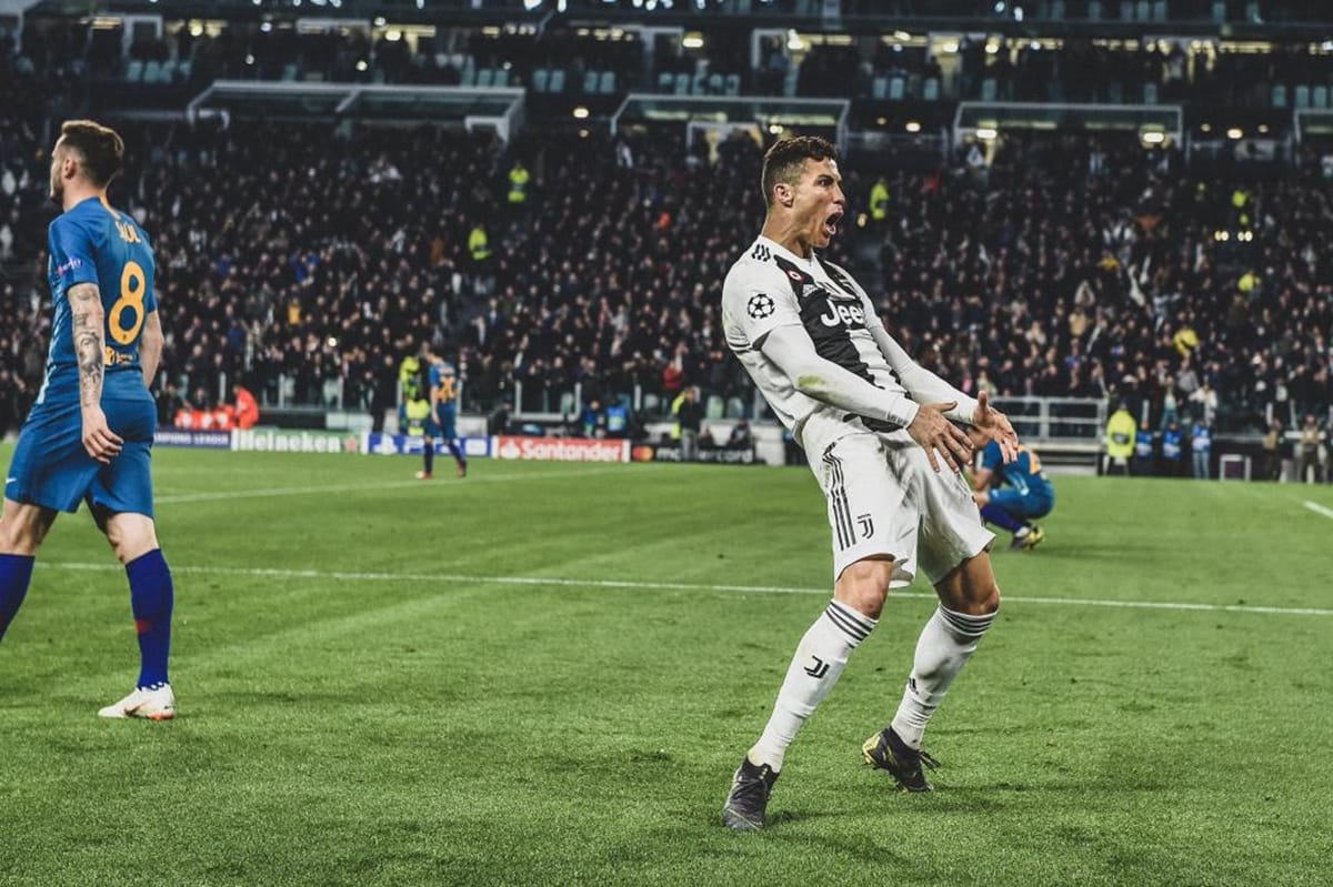 cristiano ronaldo hattrick helps juventus enter in ucl quarters