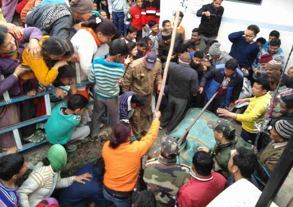 Leopard enter in  house kitchen at pauri rescue photos